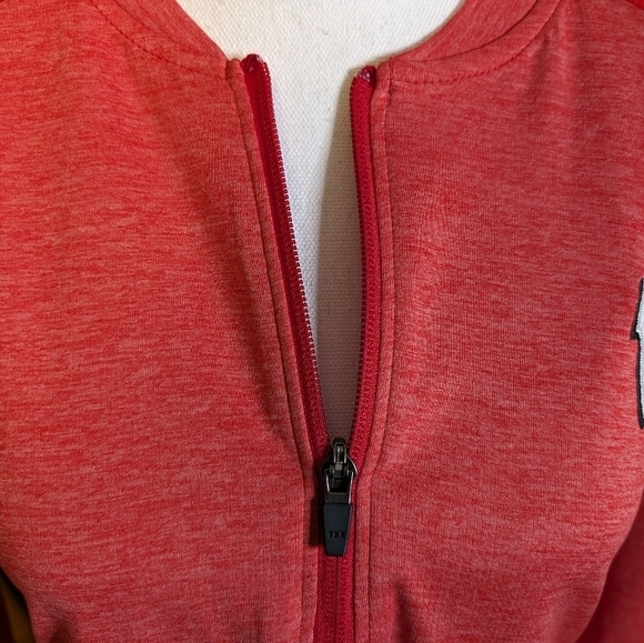 WISCONSIN BADGER Y2K Pullover 1/4 Zip Long Sleeve SHIRT VINTAGE Unisex SZ L - Picture 10 of 11